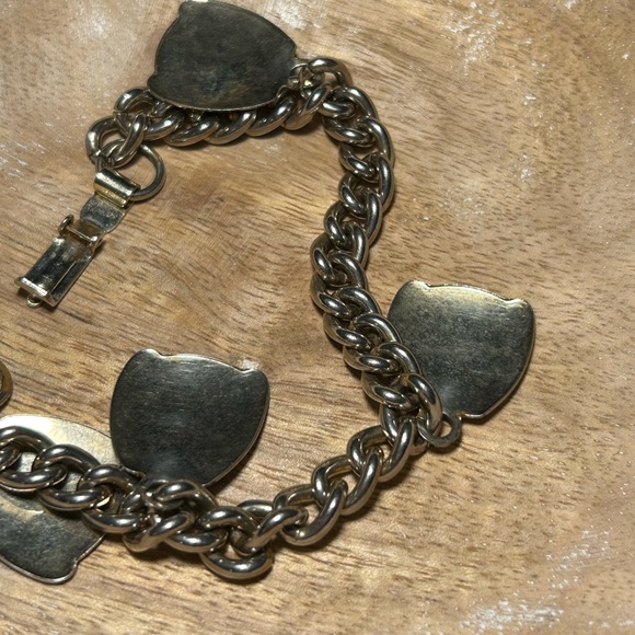 Vintage Funny 10 Commandments Charm Silver Tone Bracelet 50's Jewelry - Picture 6 of 15